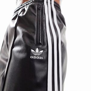 adidas Firebird Faux Leather Track Pant